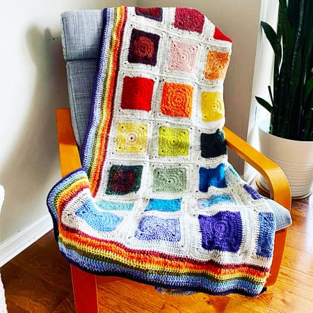 25 Cute Crochet Blanket Colorful Free Patterns (1)