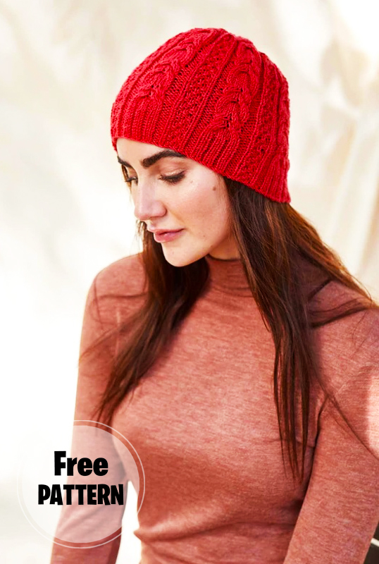 Amaranth Red Cute Hat Pattern