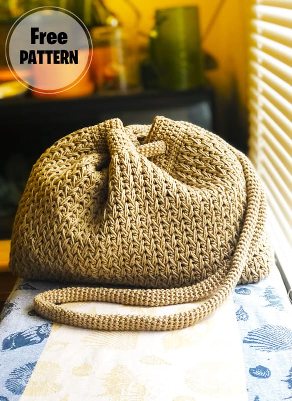 Aspen Loop Shoulder Crochet Bag Free Pattern