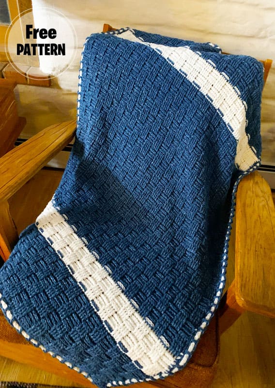 Basket Weave Baby Blanket Free Pattern