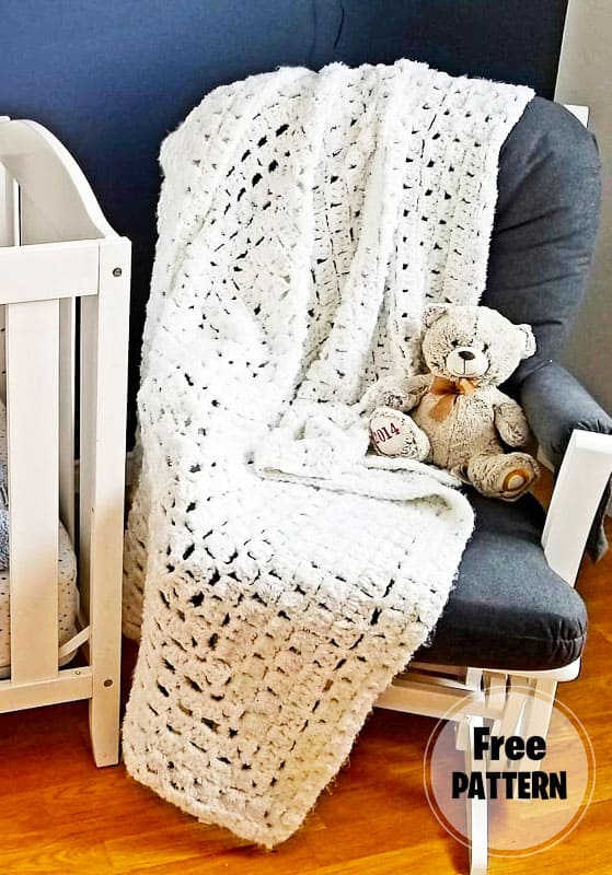 Bernat From The middle Baby Blanket Crochet PDF Free Pattern
