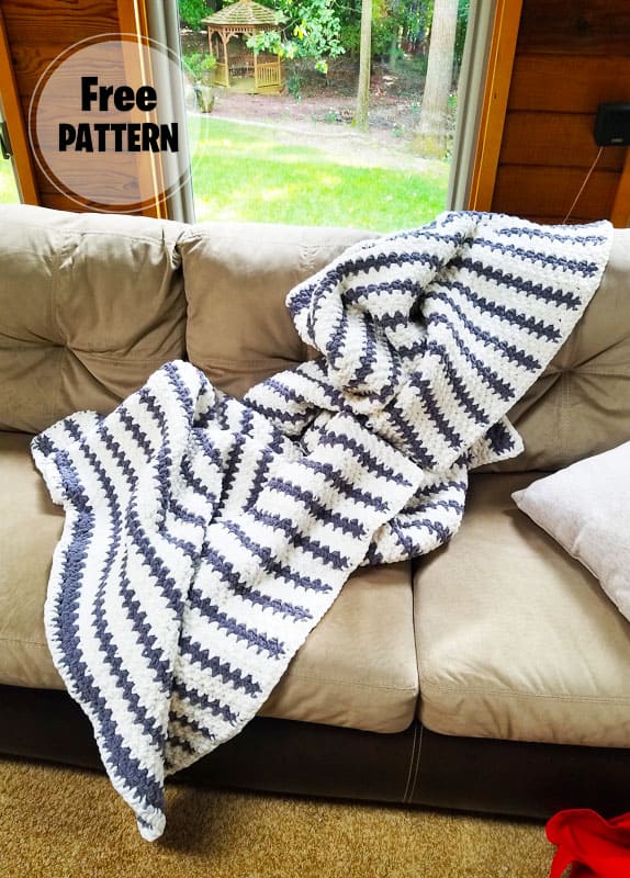Bernat Hibernate Crochet Blanket Free PDF Pattern