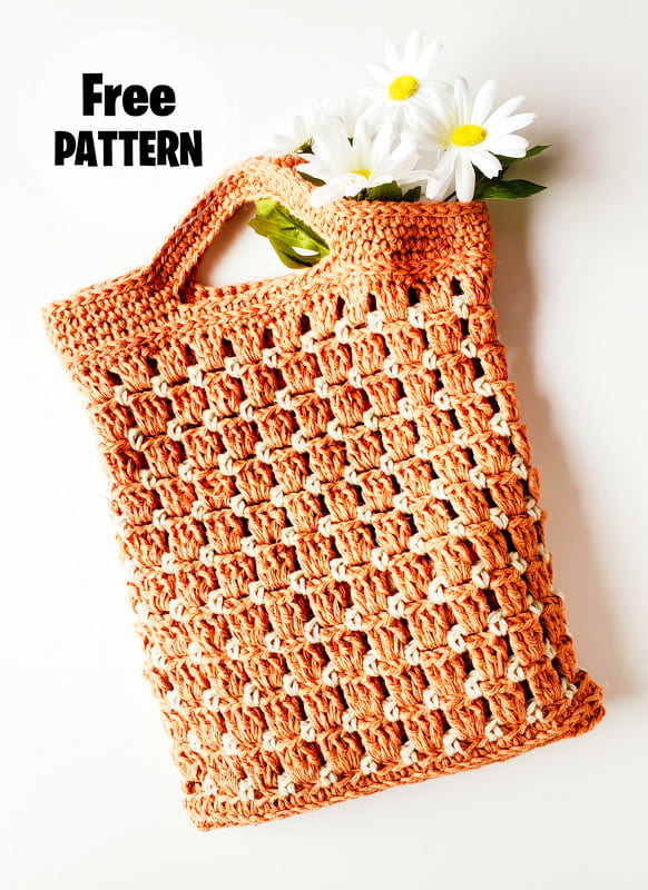 Brickwall Crochet Tote Bag Pattern