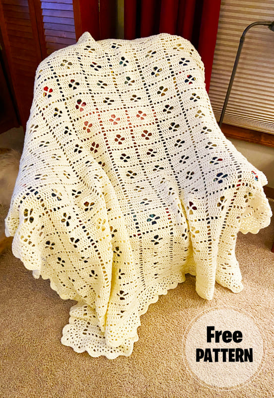 Call The Midwife White Crochet Blanket Free Pattern