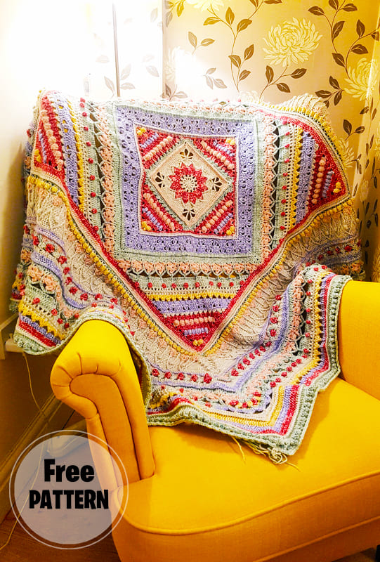 Charlotte's Universe Crochet Blanket Free Pattern
