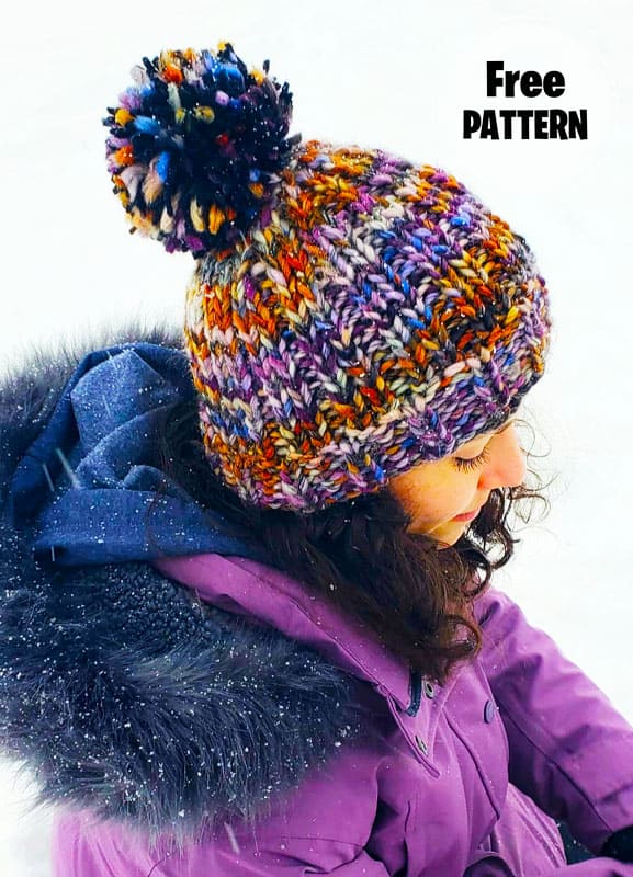 Chunky Comfy Knitting Hat Free PDF Pattern
