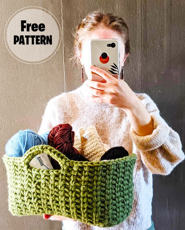 Chunky Crochet Yarn Bag PDF Pattern