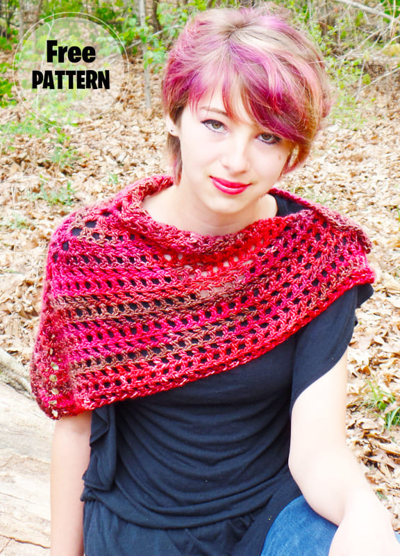 Coraline in the Wine Country Crochet Shawl Pattern