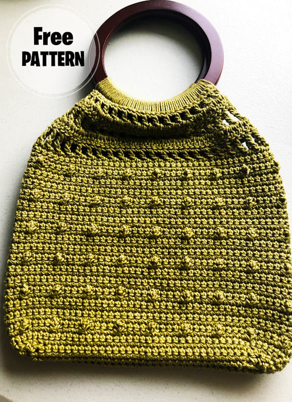 Crochet Garden Party Bag Free PDF Pattern