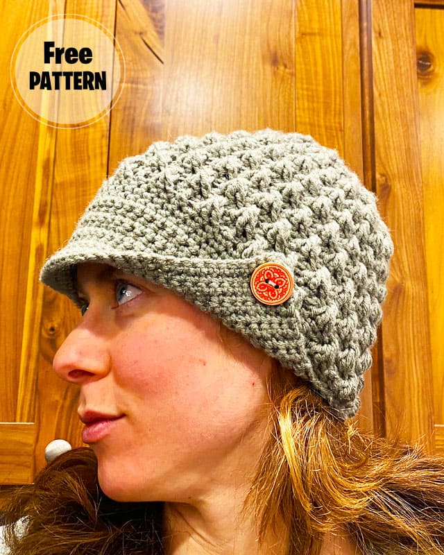 Crochet Patons Peak Hat PDF Free Pattern
