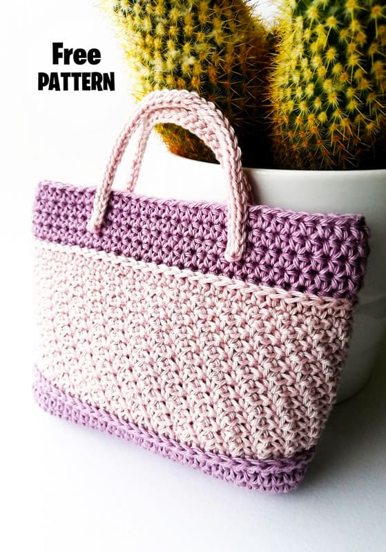 Crochet Spider Stitch Bag Free Pattern