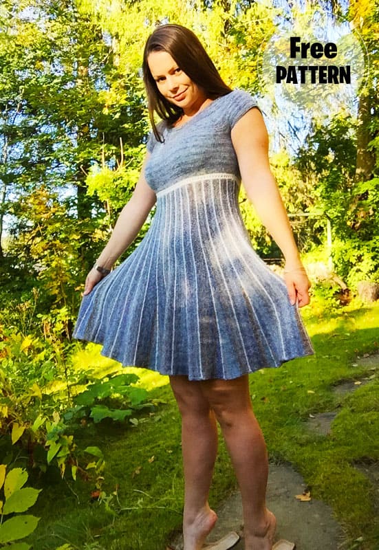 Dance With Me Knitting Summer Easy Dress PDF Pattern