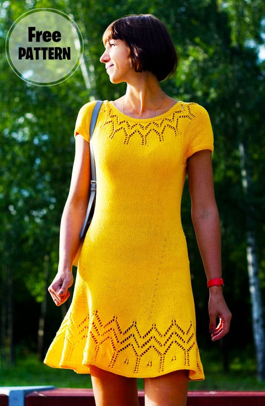 Embrace of the Sun Knitting Dress Pattern