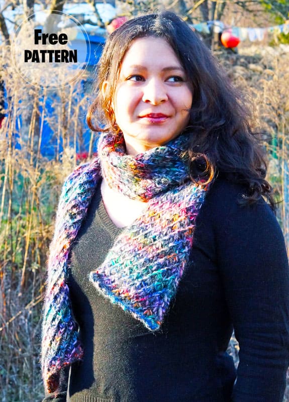 Holding Hands Free Knitting Scarf Pattern