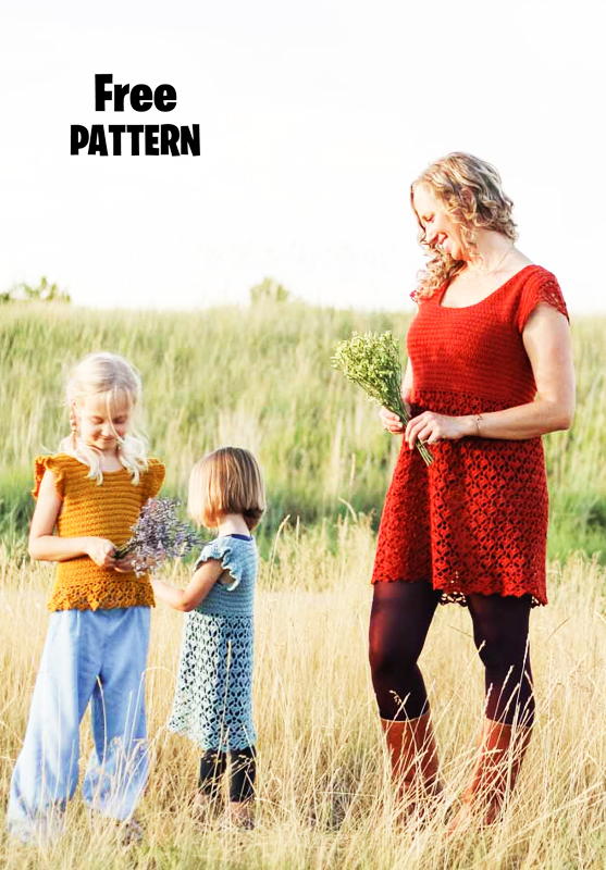Idlewild Red Crochet Dress Pattern