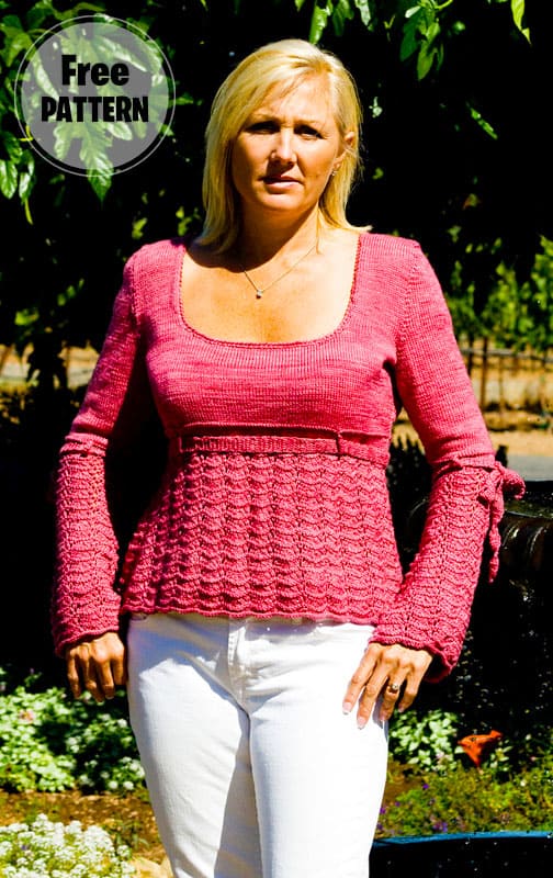 Jaden Pink Cute Sweater Free Pattern