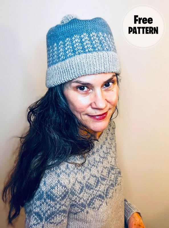 Jelka Winter Knitting Hat PDF Pattern