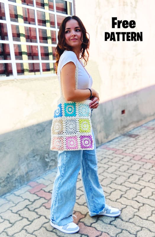 Laila Granny Square Summer Crochet Bag Pattern