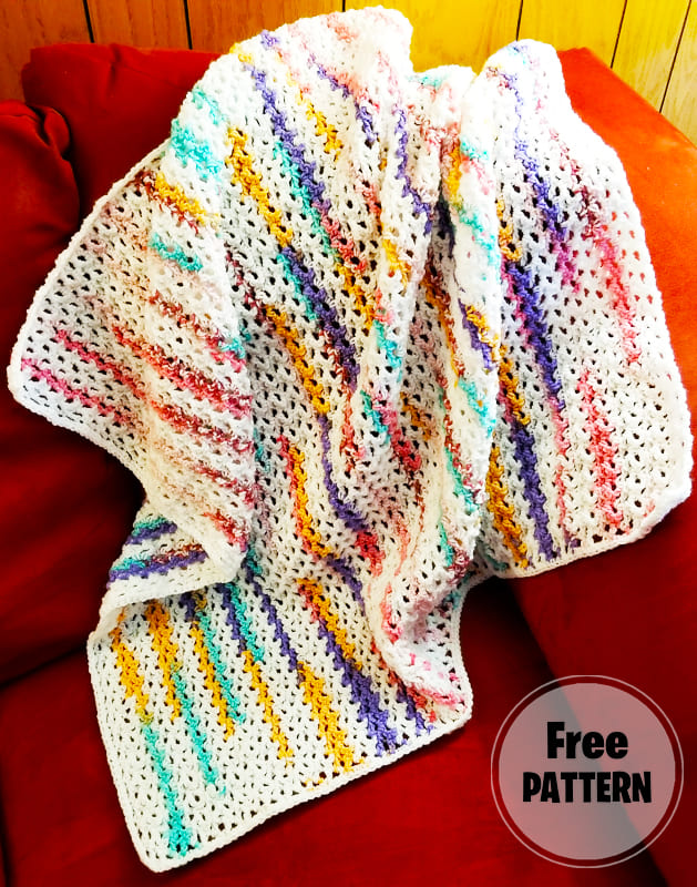 Loopy Love Crochet Blanket Free Pattern