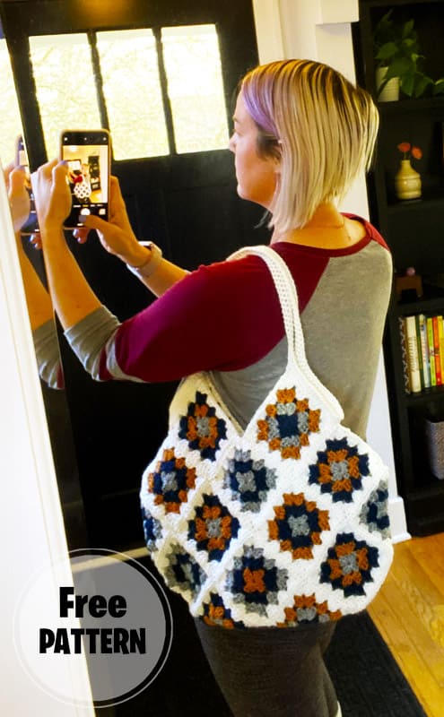 Magnolia Crochet Tote Bag Free PDF Pattern