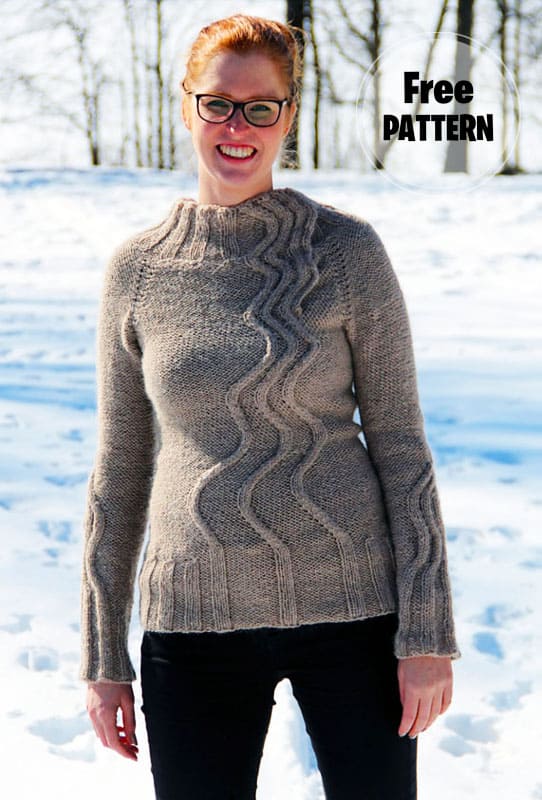 Maija Pullover Knitting PDF Free Pattern