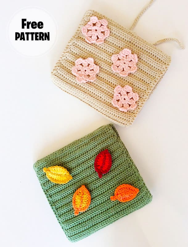 Mask Holder Crochet Bag Free Pattern