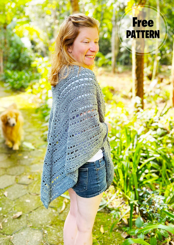 Mystic Morning Crochet Shawl Free Pattern