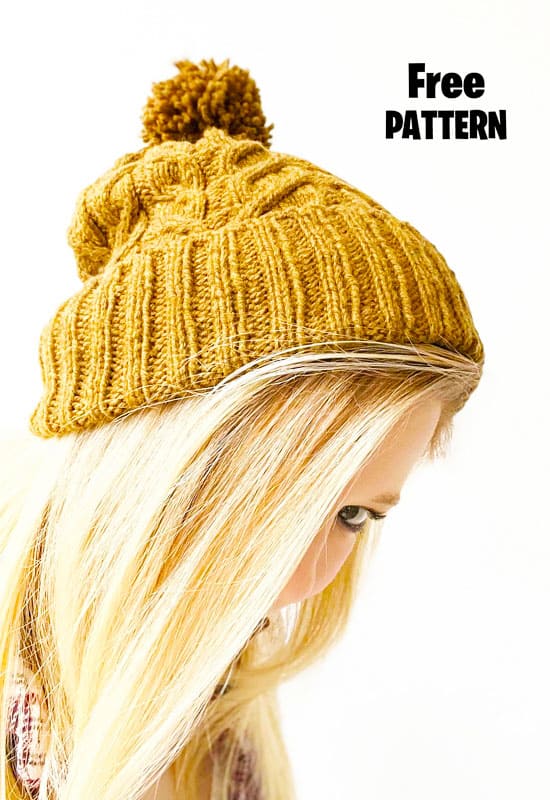 October Knitting Hat Free PDF Pattern