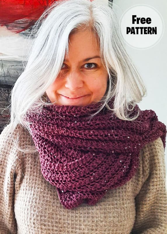 One Row Lace Scarf Knitting Free Pattern