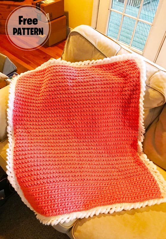 One Skein Crochet Baby Blanket Free PDF Pattern