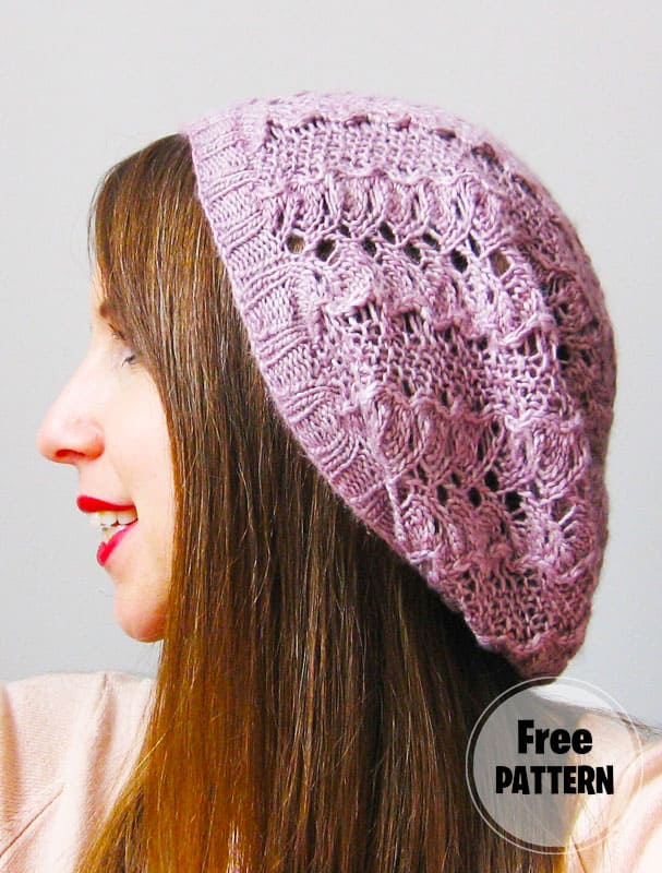 Pink Fren Glade Hat Knitting Free Pattern