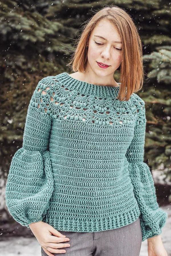 50+ Quick and Easy Crochet Sweater Pattern Designs 2020 - Page 33 of 50 ...
