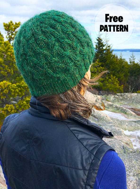 Seathwaite Green Knitting Hat Free Pattern