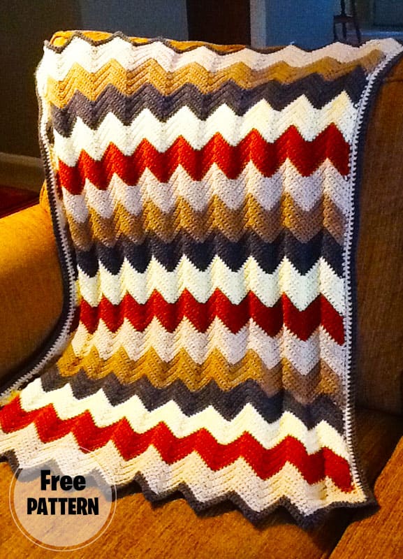 Shaded Blanket PDF Crochet Pattern