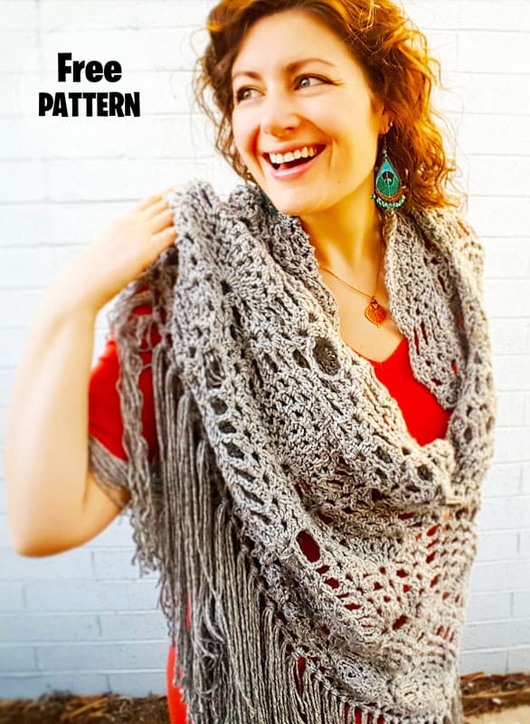 Sidewalk Crochet Shawl Free Pattern