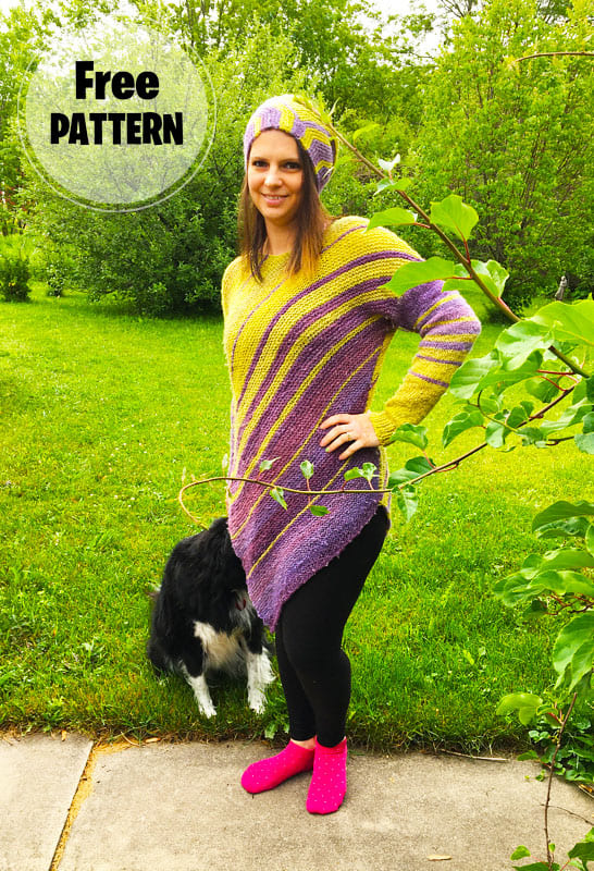 Sideways Glance Knitting Dress PDF Pattern