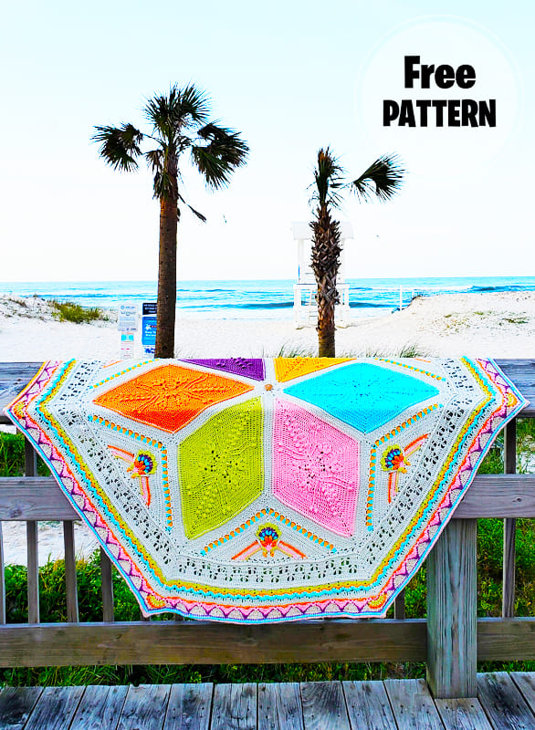 Ubuntu Crochet Summer Blanket Free Pattern