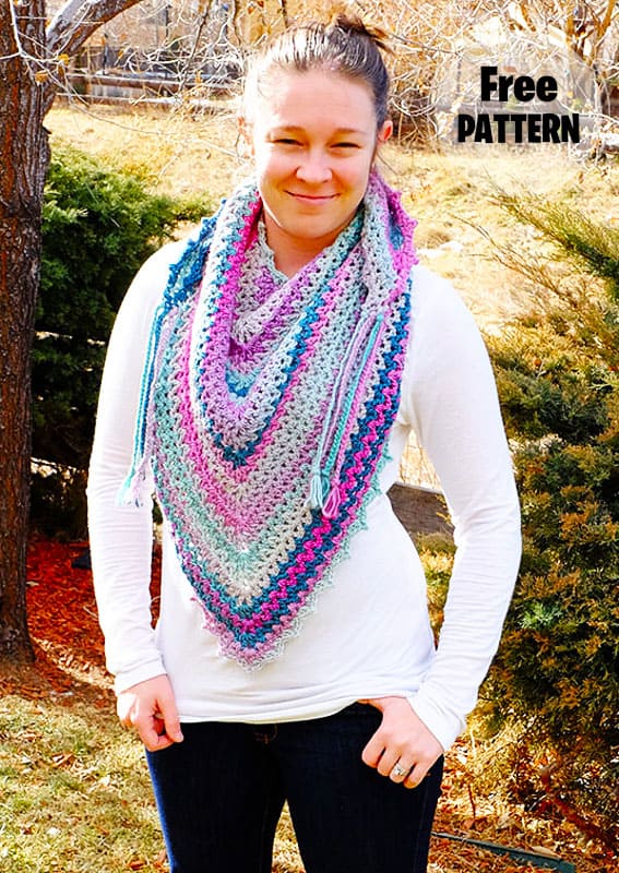 Weekender Crochet Shawl PDF Free Pattern