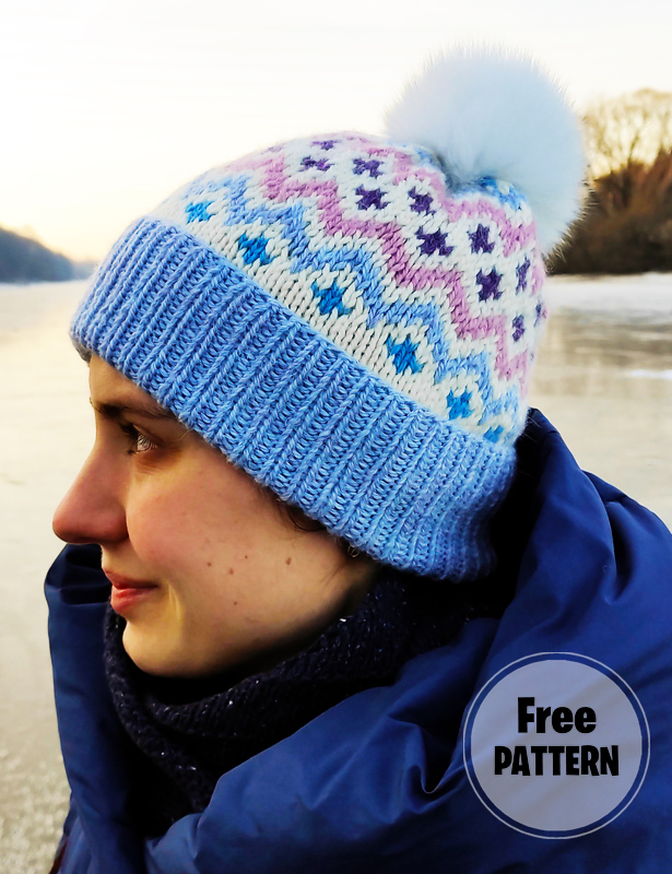 Winter Fairytale Crochet Pom pom Hat Pattern