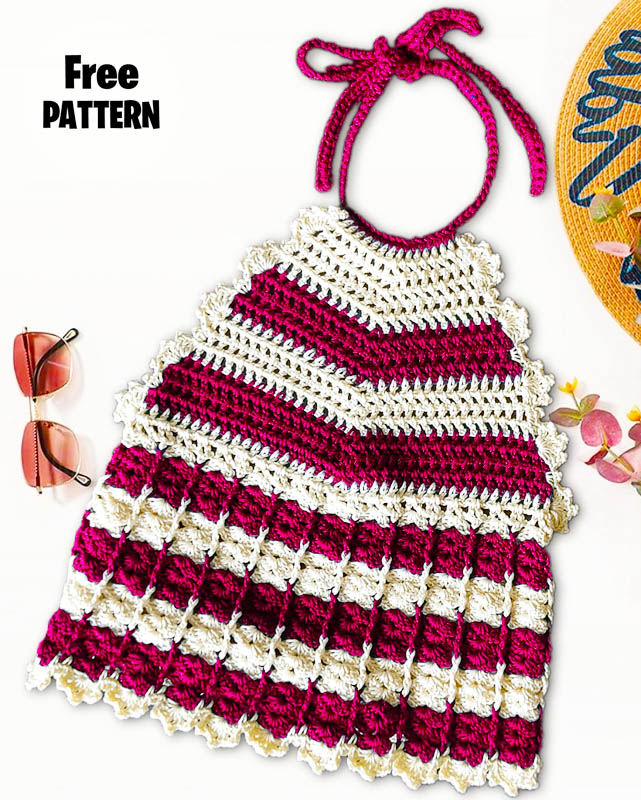 Crochet Gucci Looks Like Halter Top Free PDF Pattern
