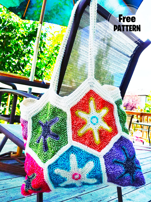 Crochet Starfish Beach Bag Free PDF Pattern (2)