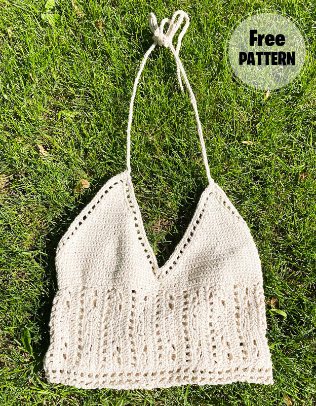 Summer White Crochet Halter Top Free PDF Pattern (1)