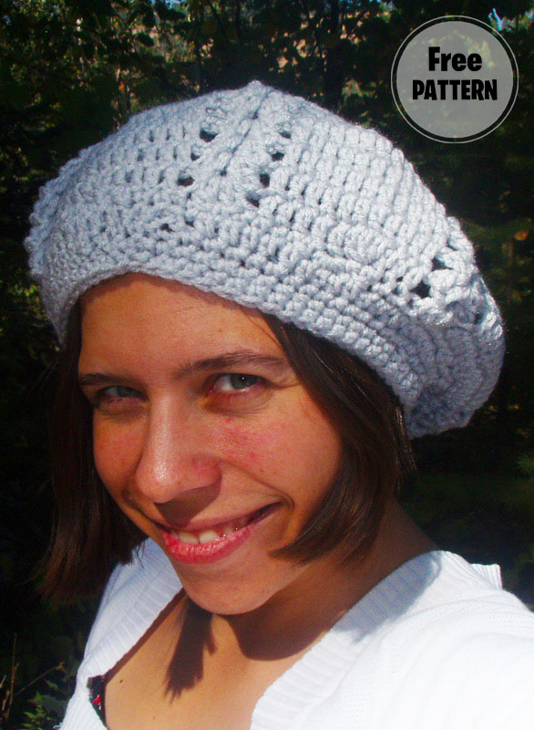 Bonita Crochet Grey Hat Free Pattern (1)