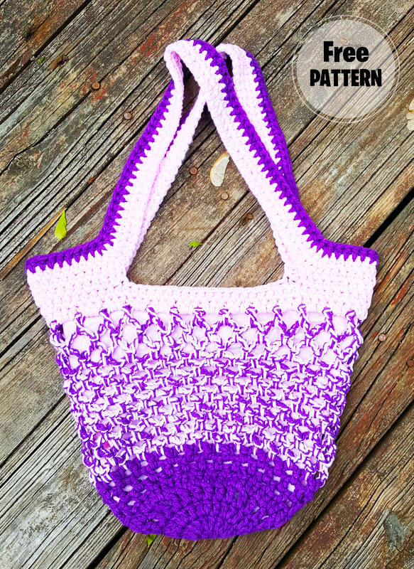 Ever Market and Beach Bag Free Crochet Pattern (1)