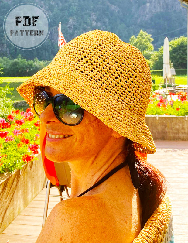 Summer Basic Crochet Bucket Hat Free Pattern (2)