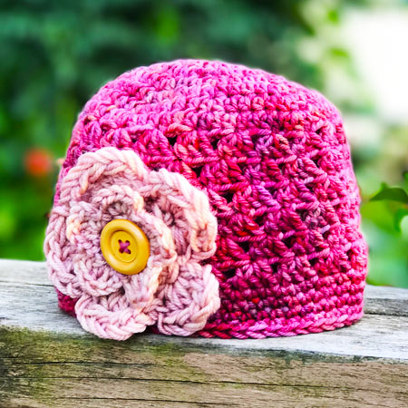 Springtime Crochet Bucket Hat with Flower Free Pattern (2)
