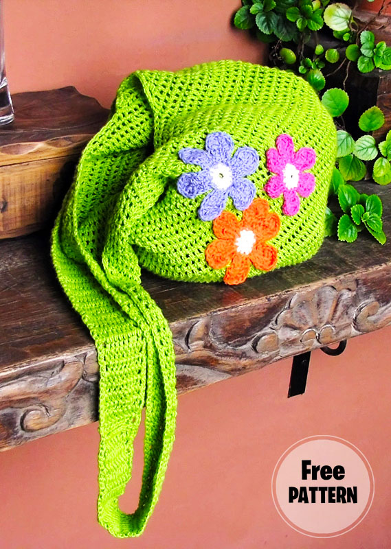 Summer Fresh Produce Crochet Bag Free Pattern 2