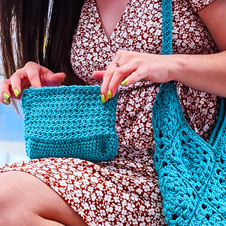 Easy Market Tote Crochet Bag Free Pattern