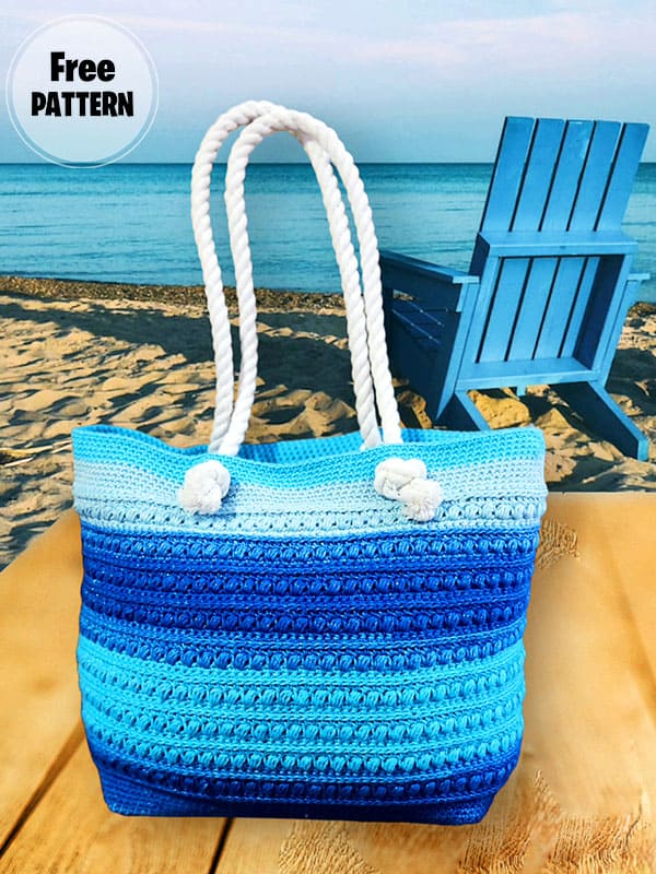 Beach Shoulder Tote Bag Crochet Pattern Free