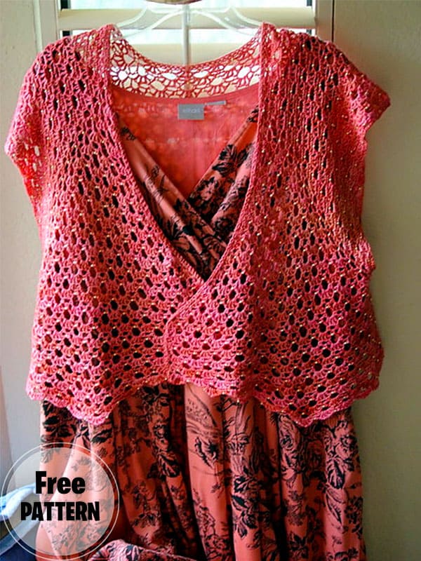Bolero Summer Cardigan Crochet Free Pattern